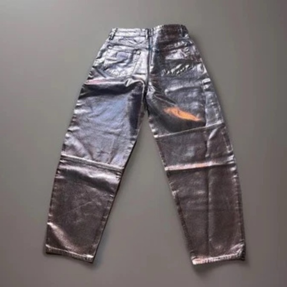 Ganni Foil Denim Stary Jeans - Picture 7 of 9